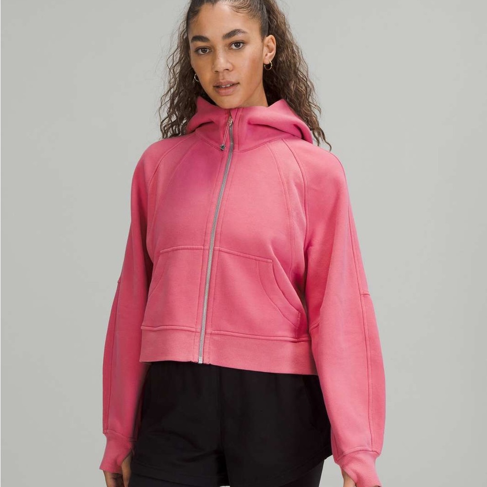 NWT Lululemon Scuba Oversized Full-Zip Pink Blossom Size XS/S